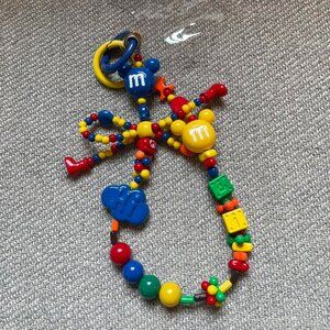 M&M Candy Keychain — Colorful Y2K Beaded Accessory 🌈